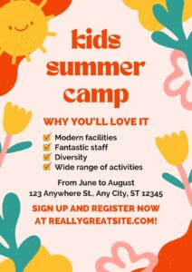 background-summer-camp-flyer-template