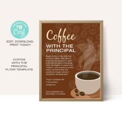 Coffee With The Principal Flyer Template coffee-with-the-principal-flyer-template