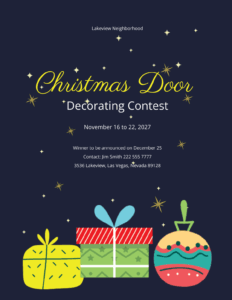 door-decorating-contest-flyer-template