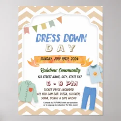 Dress Down Day Flyer Template dress-down-day-flyer-template