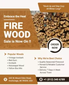 Firewood For Sale Flyer Template firewood-for-sale-flyer-template