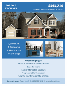 Home For Sale By Owner Flyer Template home-for-sale-by-owner-flyer-template