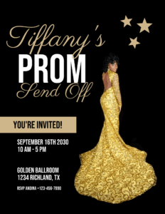 Prom Send Off Flyer Template prom-send-off-flyer-template