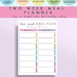 2-week-dinner-menu-template