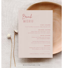 Bridal Shower Brunch Menu Template bridal-shower-brunch-menu-template