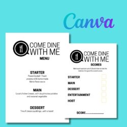 Come Dine With Me Menu Template come-dine-with-me-menu-template