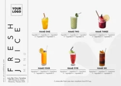 Free Juice Bar Menu Template free-juice-bar-menu-template