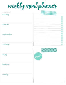 Free Printable Weekly Dinner Menu Template free-printable-weekly-dinner-menu-template