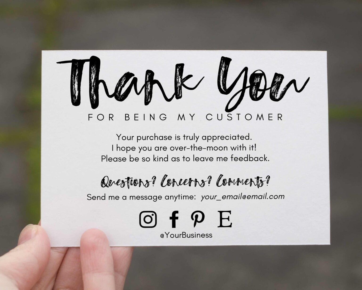 Client Thank You Note Template
