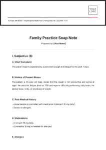 Family Practice Progress Note Template family-practice-progress-note-template