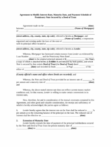 Amendment To Promissory Note Template amendment-to-promissory-note-template