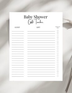 Baby Shower Gift List Template baby-shower-gift-list-template