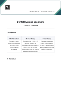Dental Hygiene Soap Note Template dental-hygiene-soap-note-template