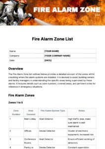 Fire Alarm Zone List Template fire-alarm-zone-list-template