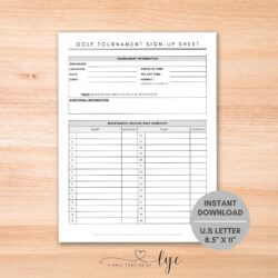 Golf Tournament Team List Template golf-tournament-team-list-template