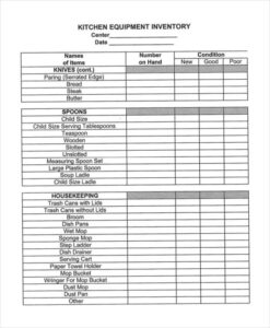 Kitchen Equipment Inventory List Template kitchen-equipment-inventory-list-template