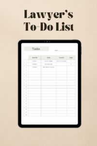 Lawyer To Do List Template lawyer-to-do-list-template