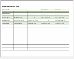 Restaurant Kitchen Prep List Template restaurant-kitchen-prep-list-template