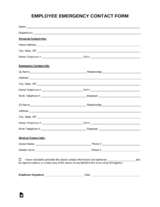 Staff Emergency Contact List Template staff-emergency-contact-list-template
