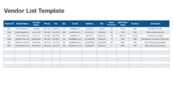 Supplier List Vendor List Template supplier-list-vendor-list-template