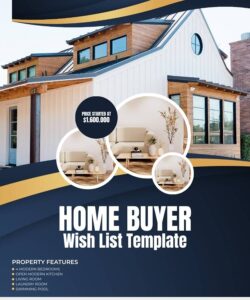 Home Buyers Wish List Template