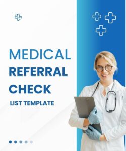 Medical Referral Check List Template