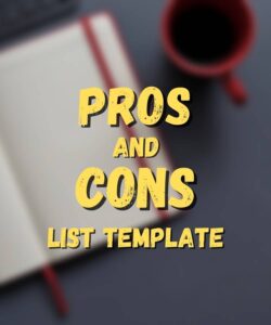 Pros and Cons List Template Pros and Cons List Template
