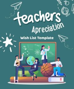 Teacher Appreciation Wish List Template Teacher Appreciation Wish List Template