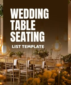 Wedding Table Seating List Template Wedding Table Seating List Template